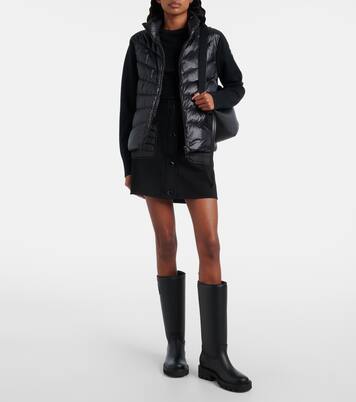 Down-paneled virgin wool cardigan | Moncler