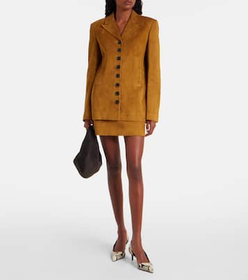 Mini-jupe Jett en daim | Khaite