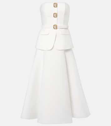 Robe midi de mariée en taffetas | Self-Portrait