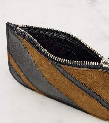 Pocket leather and suede pouch | Phoebe Philo