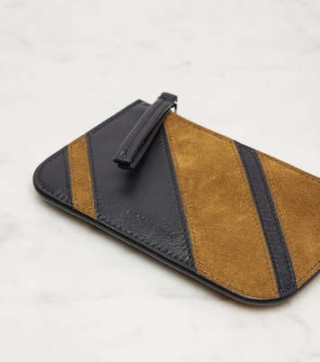 Pocket leather and suede pouch | Phoebe Philo