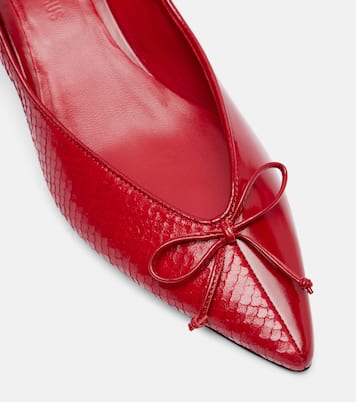 Tourni snake-effect leather pumps | Jacquemus