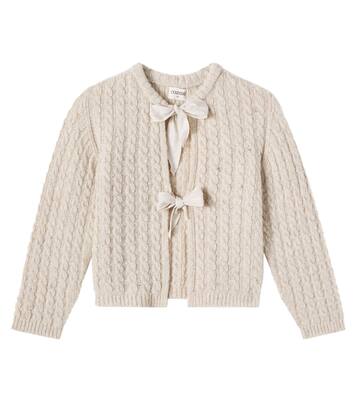 Martinique cable-knit wool-blend cardigan | Cozmo