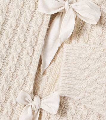 Martinique cable-knit wool-blend cardigan | Cozmo