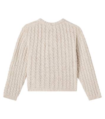 Martinique cable-knit wool-blend cardigan | Cozmo