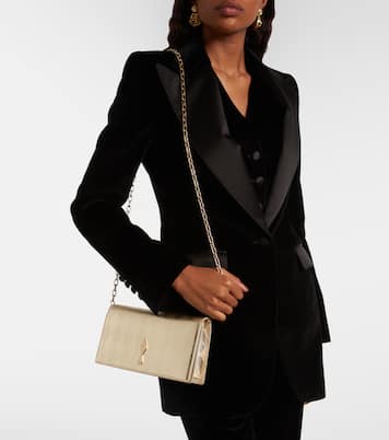 Bettina metallic leather clutch | Christian Louboutin