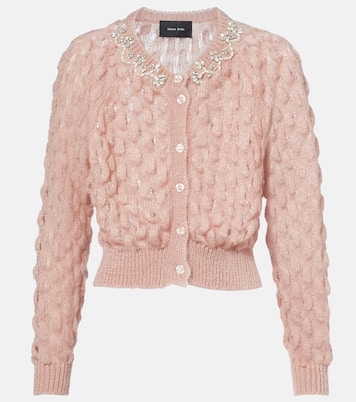 Embellished mohair-blend cardigan | Simone Rocha