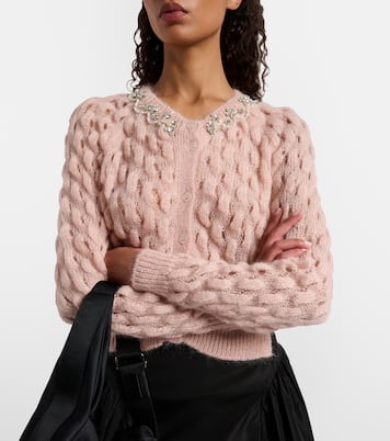 Embellished mohair-blend cardigan | Simone Rocha
