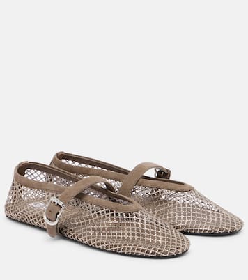 Verzierte Ballerinas mit Veloursleder | Alaïa