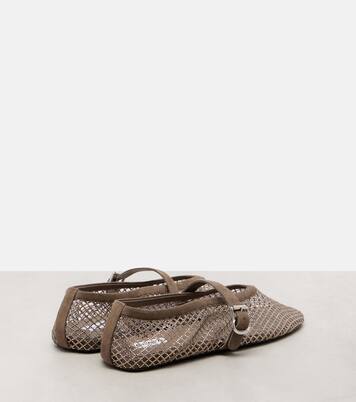 Verzierte Ballerinas mit Veloursleder | Alaïa