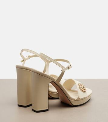New Marmont GG leather sandals | Gucci