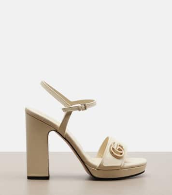 New Marmont GG leather sandals | Gucci