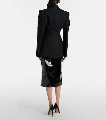 Samantha coated pencil skirt | The Frankie Shop