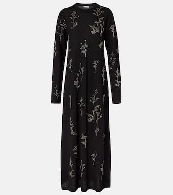 Beaded wool and silk maxi dress | Altuzarra