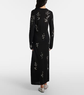 Beaded wool and silk maxi dress | Altuzarra