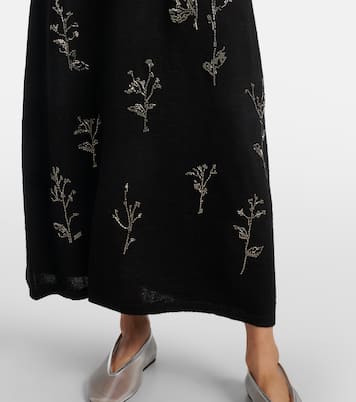 Beaded wool and silk maxi dress | Altuzarra