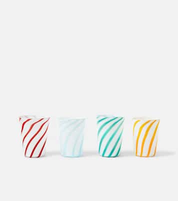 Set of 4 striped glasses  | Bitossi