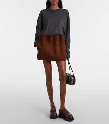 لوفر بلاتفورم من الجلد بلوغو | Prada