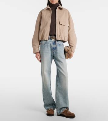 Cropped-Jacke aus Cord | Brunello Cucinelli