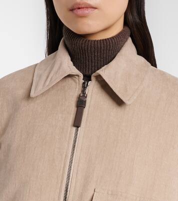 Cropped-Jacke aus Cord | Brunello Cucinelli