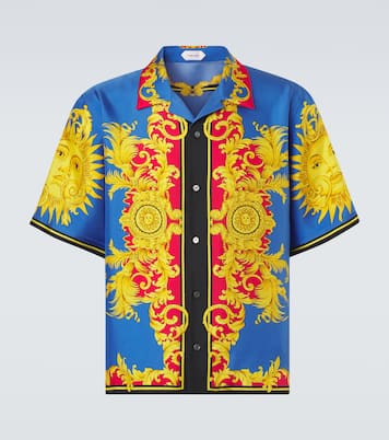 Printed silk bowling shirt | Versace