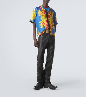 Printed silk bowling shirt | Versace