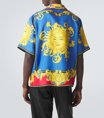 Printed silk bowling shirt | Versace