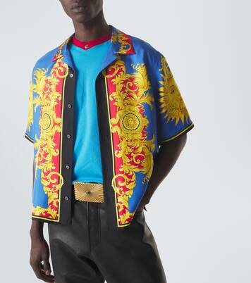Printed silk bowling shirt | Versace