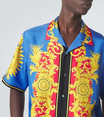 Printed silk bowling shirt | Versace