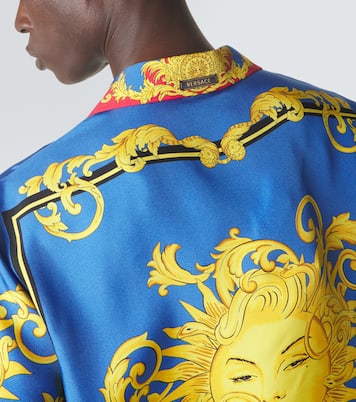 Printed silk bowling shirt | Versace