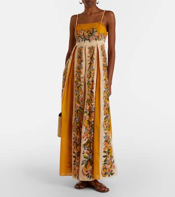 فستان طويل من القطن بورود | Farm Rio