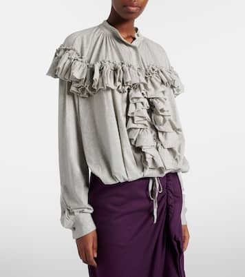 Bluse aus Baumwoll-Jersey | Dries Van Noten