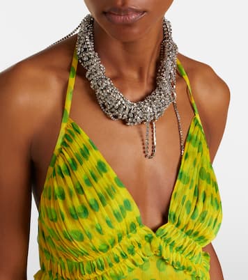 Polka-dot halterneck silk top | Dries Van Noten