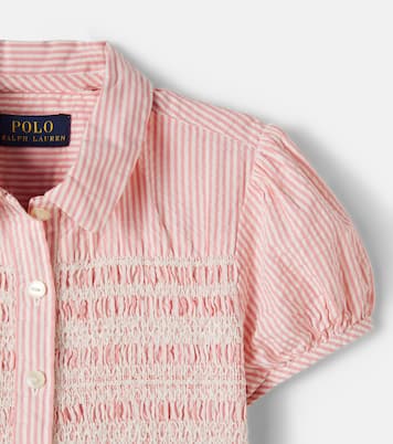 Kleid aus Baumwoll-Seersucker | Polo Ralph Lauren Kids