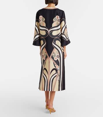 Kaftan aus Seiden-Twill | La DoubleJ