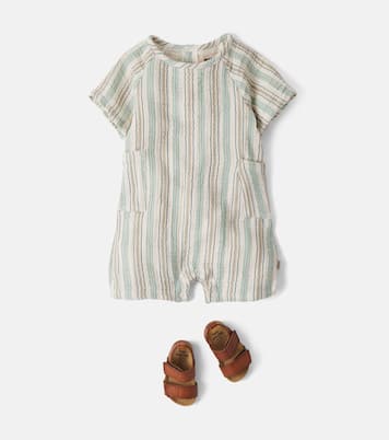 Bébé – Combi-short Edison rayée en coton | Wheat