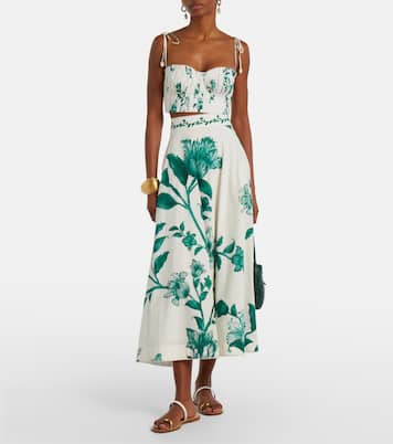 Gonna lunga Bergamota in cotone | Agua by Agua Bendita