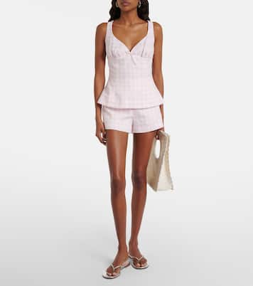 Top Maturba de lino a cuadros Vichy | Faithfull