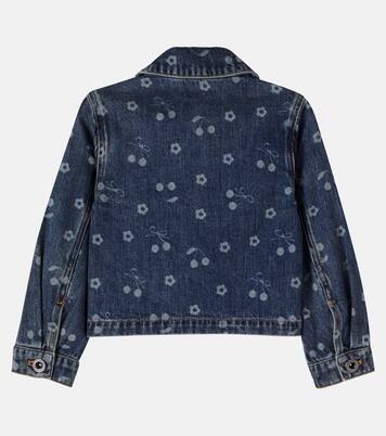Printed denim jacket | Self-Portrait Kids