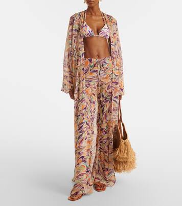 Pantalones flared Scarlett estampados | Alexandra Miro