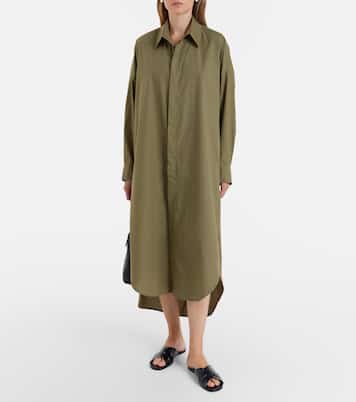 Hemdblusenkleid Bloom aus Baumwollpopeline | The Frankie Shop