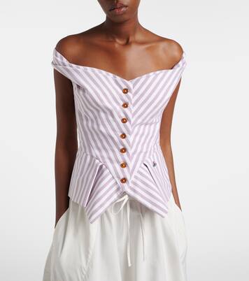 Monday striped cotton top | Vivienne Westwood