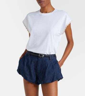 T-Shirt The Crochet aus Baumwoll-Jersey | Frame