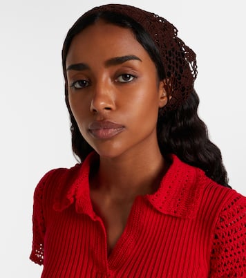Crochet cotton headwrap | Magda Butrym