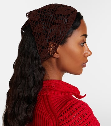Crochet cotton headwrap | Magda Butrym