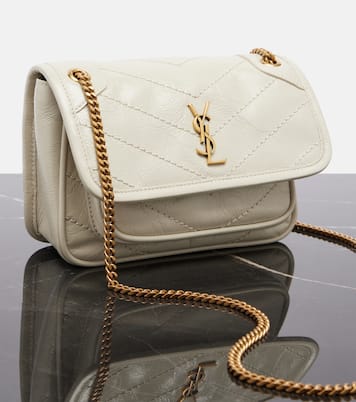Niki Cassandre Mini leather shoulder bag | Saint Laurent