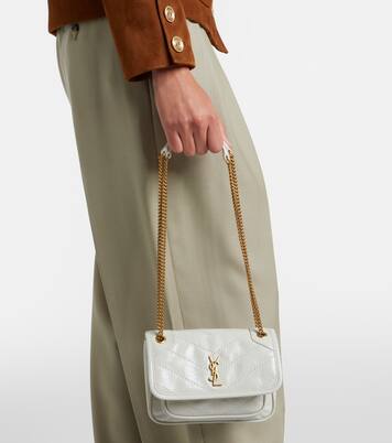 Niki Cassandre Mini leather shoulder bag | Saint Laurent