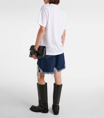 Face cotton jersey T-shirt | Acne Studios