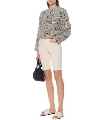 High-Rise Jeansshorts Kiki | Nanushka