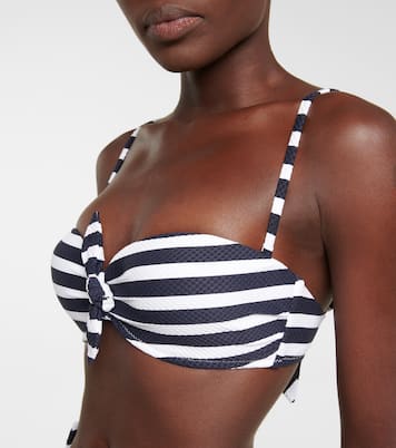 Haut de bikini rayé à nœud | Heidi Klein